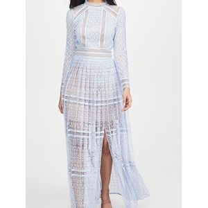 Self-Portrait Lace Maxi Dress